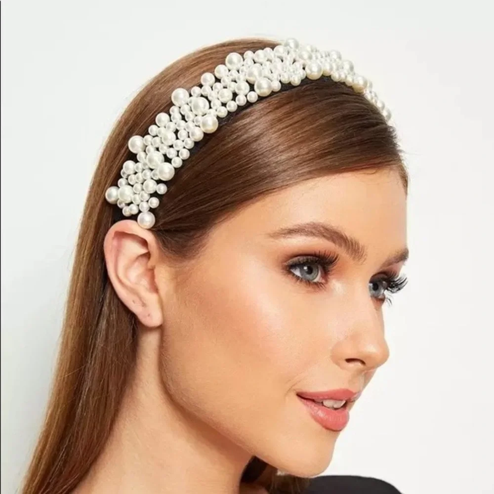 Lucia pearl headband